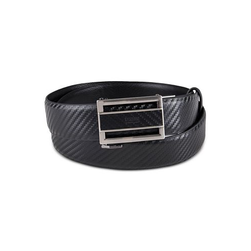 Kenneth Cole Reaction Mens Faux Leather Inlay Track Belt