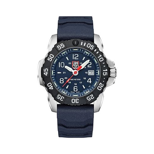 Luminox Mens Swiss Navy Seal RSC Blue Rubber Strap Watch 45mm