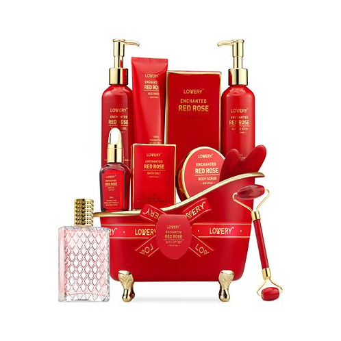 Lovery 10-Pc. Luxe Red Rose Bath & Body Care Gift Set