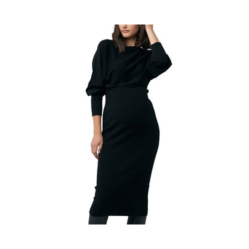 Ripe Maternity Maternity Sloane Knit Dress Black