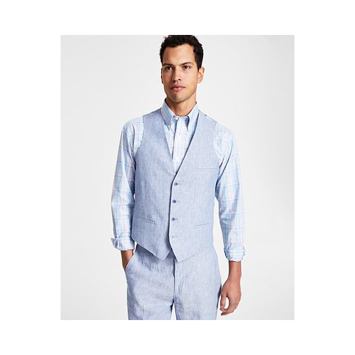 Bar III Mens Slim-Fit Linen Suit Vest