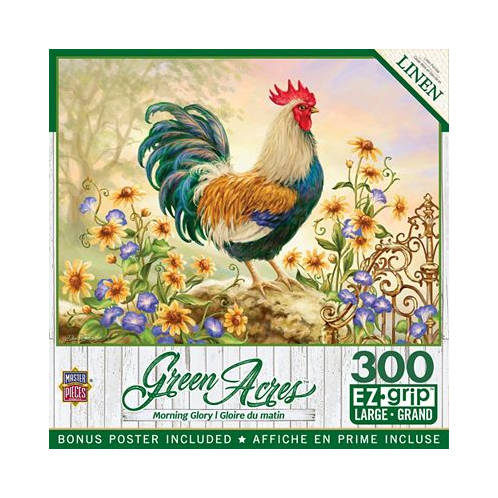 Masterpieces Green Acres Morning Glory 300 Piece EZ Grip Jigsaw Puzzle