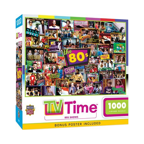 Masterpieces TV Time - 80s Shows 1000 Piece Jigsaw Puzzle for Adults