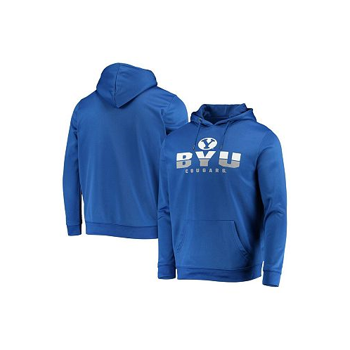 Colosseum Mens Royal BYU Cougars Lantern Pullover Hoodie