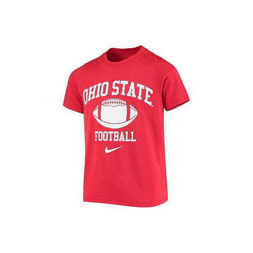 Nike Big Boys Scarlet Ohio State Buckeyes Retro Lockup Legend Performance T-shirt