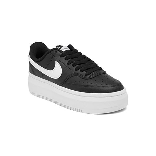 Nike Womens Court Vision Alta Leather Platform Casual Sneakers from Finish Line