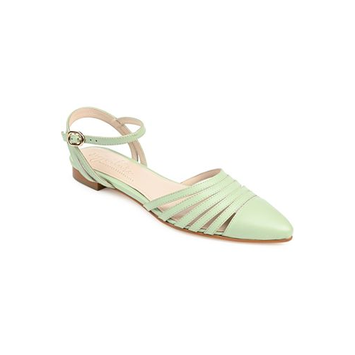 Journee Signature Womens Dexie Pointed Toe Flats