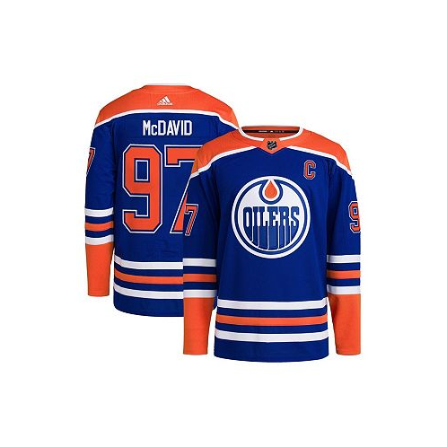 Adidas Mens Connor McDavid Royal Edmonton Oilers Home Authentic Pro Player Jersey