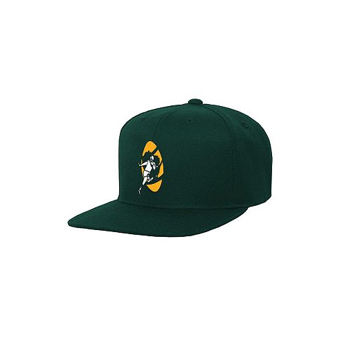 Mitchell & Ness Big Boys and Girls Green Green Bay Packers Gridiron Classics Ground Snapback Hat