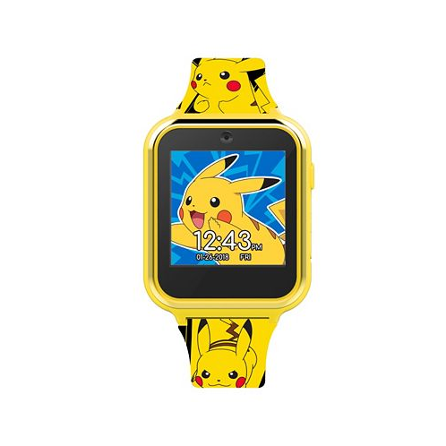 Pokemon Childrens Yellow Silicone Smart Watch 38mm