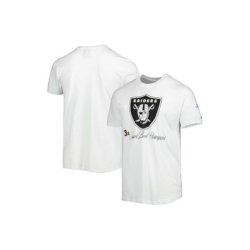 New Era Mens White Las Vegas Raiders Historic Champs T-shirt