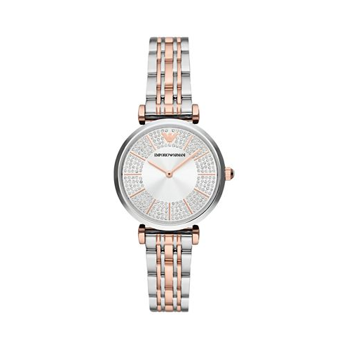 Emporio Armani Womens Two-Tone Stainless Steel Bracelet Watch 32mm
