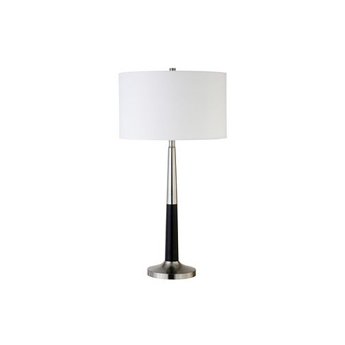 Hudson & Canal Lyon 29.75 Tall Two-Tone Table Lamp with Fabric Shade