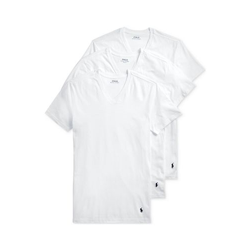 Polo Ralph Lauren Mens Slim Fit V-Neck Undershirt 3-Pack