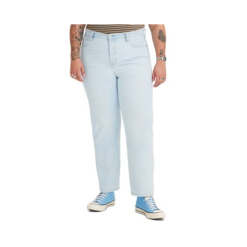 Levis Trendy Plus Size 501 Cotton High-Rise Jeans