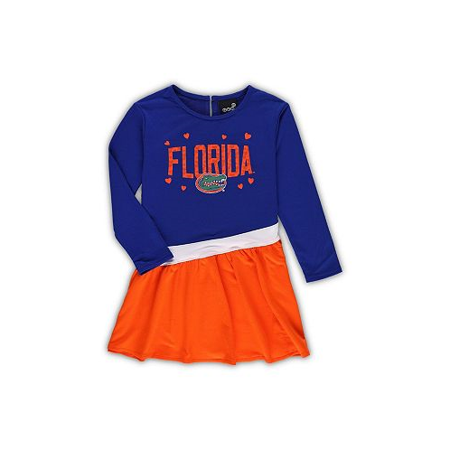 Outerstuff Toddler Girls Royal Florida Gators Heart to Heart French Terry Dress