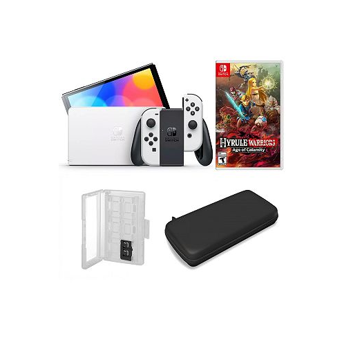 Nintendo Switch OLED in White with Zelda:Hyrule & Accessories