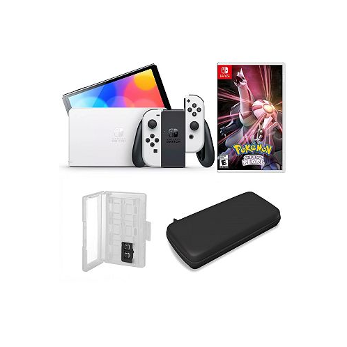 Nintendo Switch OLED in White with Pokemon Pearl & Accessories