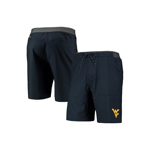 Columbia Mens Navy West Virginia Mountaineers Twisted Creek Omni-Shield Shorts