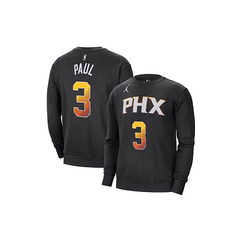 Jordan Mens Chris Paul Black Phoenix Suns Statement Name and Number Pullover Sweatshirt