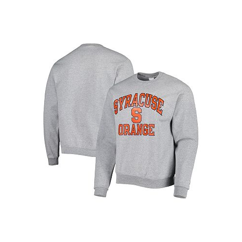 Champion Mens Heather Gray Syracuse Orange High Motor Pullover Sweatshirt