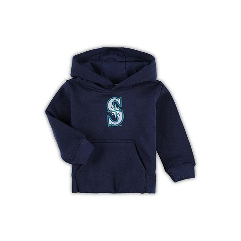 Outerstuff Toddler Boys and Girls Navy Seattle Mariners Team Primary Logo Fleece Pullover Hoodie