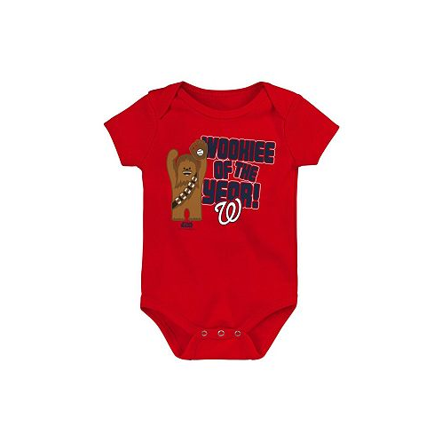 Outerstuff Newborn and Infant Boys and Girls Red Washington Nationals Star Wars Wookie of the Year Bodysuit