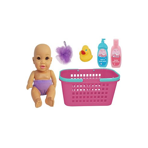 Magic Nursery Bath Caddy 8 Baby Doll Playset Doll With Brown Eyes New Adventures Childrens Pretend Play Ages 2 and up