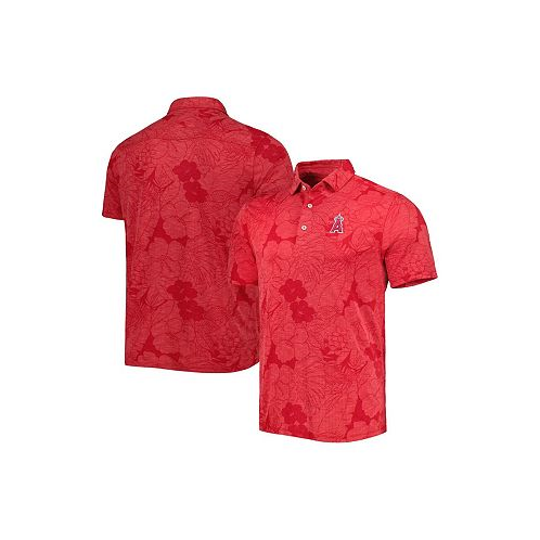 Tommy Bahama Mens Red Los Angeles Angels Miramar Blooms Polo Shirt