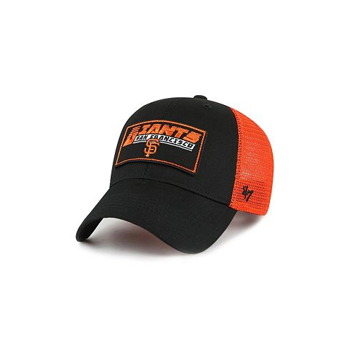 47 Brand Big Boys and Girls Black Orange San Francisco Giants Levee MVP Trucker Adjustable Hat