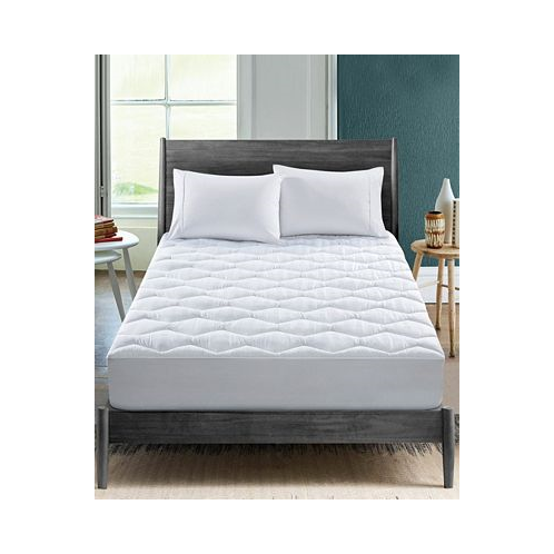 UNIKOME 500 Thread Count Honeycomb Quilted Fitted Mattress Pad Twin