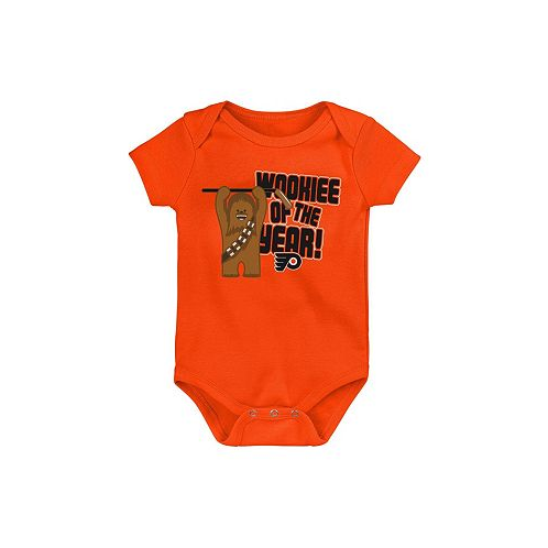 Outerstuff Infant Boys and Girls Orange Philadelphia Flyers Star Wars Wookie of the Year Bodysuit