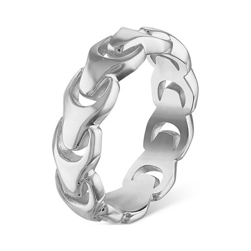 Bulova Mens Link Ring in Sterling Silver