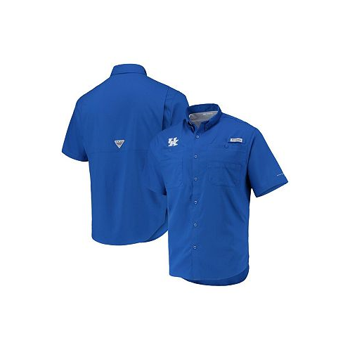 Columbia Mens Royal Kentucky Wildcats Tamiami Omni-Shade Button-Down Shirt