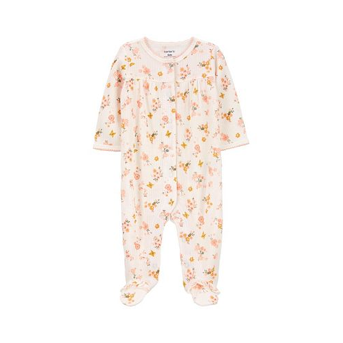 Carters Baby Girls Floral Snap Up Sleep and Play