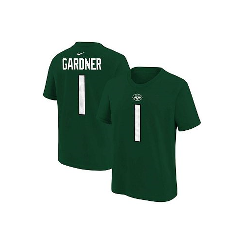 Nike Big Boys Sauce Gardner Green New York Jets Player Name and Number T-shirt