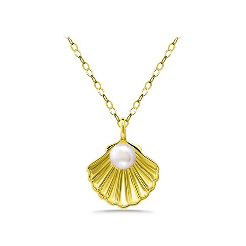 Giani Bernini Cultured Freshwater Pearl (5mm) Shell Pendant Necklace 16 + 2 extender