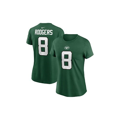 Nike Womens Aaron Rodgers Green New York Jets Player Name and Number T-shirt