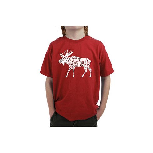 LA Pop Art Big Boys Word Art T-shirt - Moose