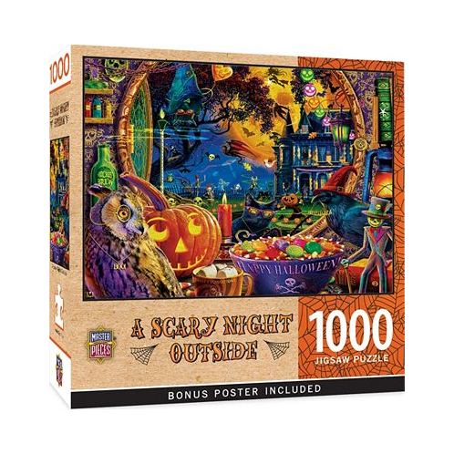 Masterpieces Glow in the Dark - A Scary Night Outside 1000 Piece Puzzle