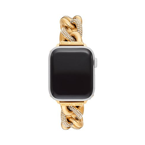 Michael Kors Womens Pave Stainless Steel Bracelet for Apple Watch 38/40/41 and 42/44/45/49mm
