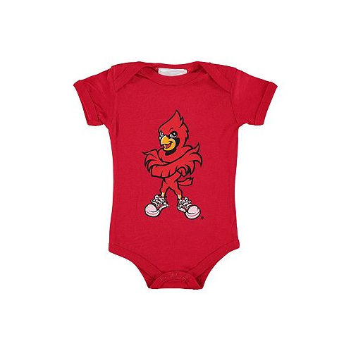 Two Feet Ahead Infant Boys and Girls Red Louisville Cardinals Big Logo Bodysuit