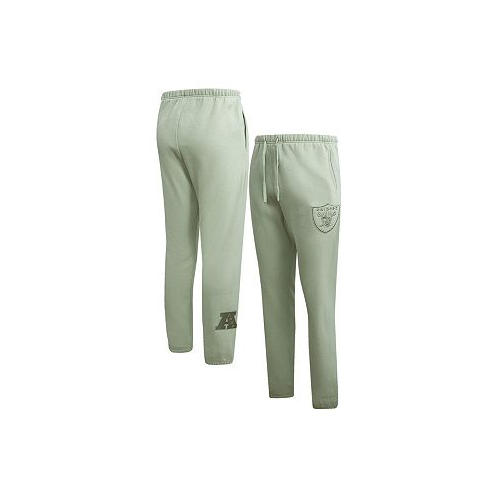 Pro Standard Mens Light Green Las Vegas Raiders Neutral Fleece Sweatpants