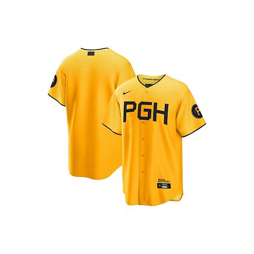 Nike Mens Gold Pittsburgh Pirates 2023 City Connect Replica Jersey