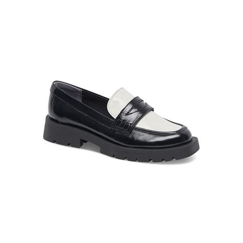 Dolce Vita Womens Elias Lug Sole Tailored Loafer Flats