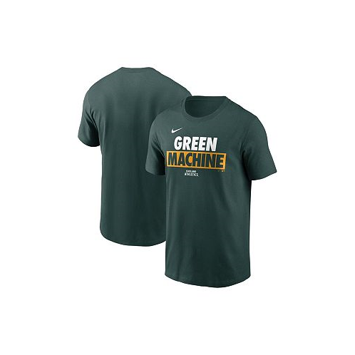 Nike Mens Green Oakland Athletics Rally Rule T-shirt