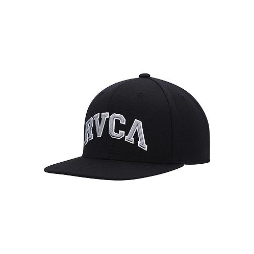 RVCA Big Boys and Girls Black Hitter Snapback Hat