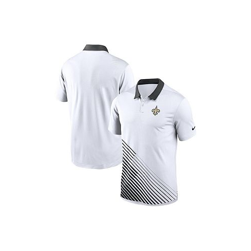 Nike Mens White New Orleans Saints Vapor Performance Polo Shirt