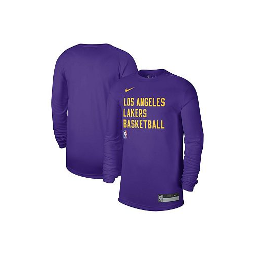 Nike Mens and Womens Purple Los Angeles Lakers 2023/24 Legend On-Court Practice Long Sleeve T-shirt