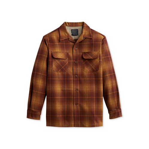 Pendleton Mens Original Plaid Button-Down Wool Board Shirt